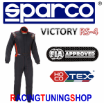 TUTA SPARCO VICTORY RS-4 NR-RS OMOLOG.FIA 8856-2000 CON OLOGRAMMA FIA VALIDA FINO AL 31/12/2028